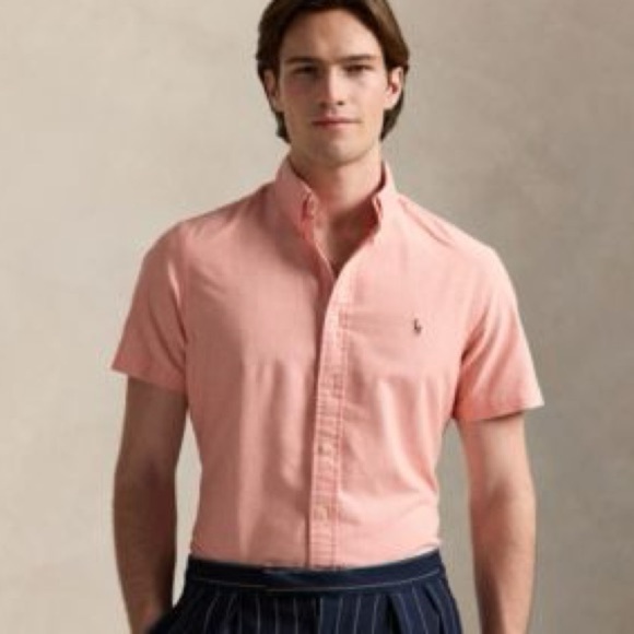 Polo Ralph Lauren Classic Fit Oxford Short Sleeve Button Down Shirt - Picture 1 of 8